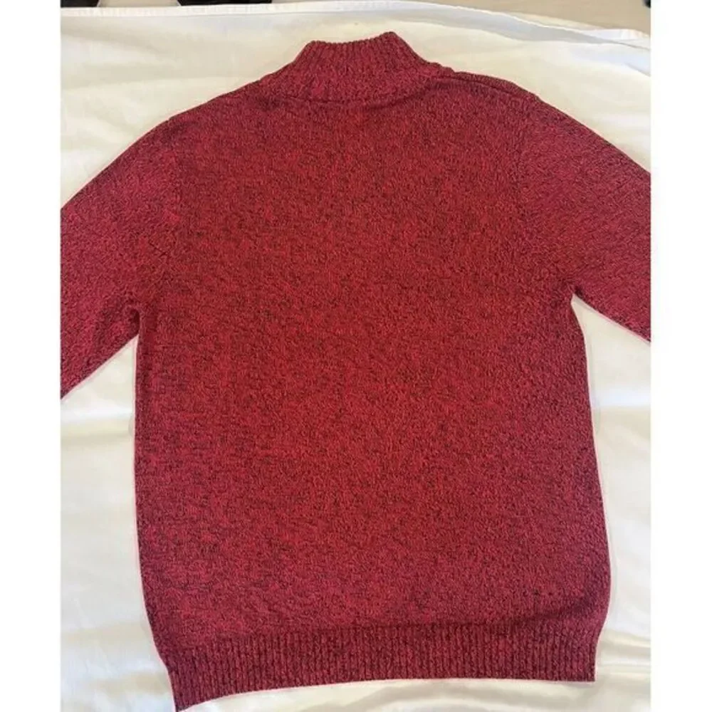 Izod Red Black‎ Heathered Youth XL 18/20 3/4 Zip